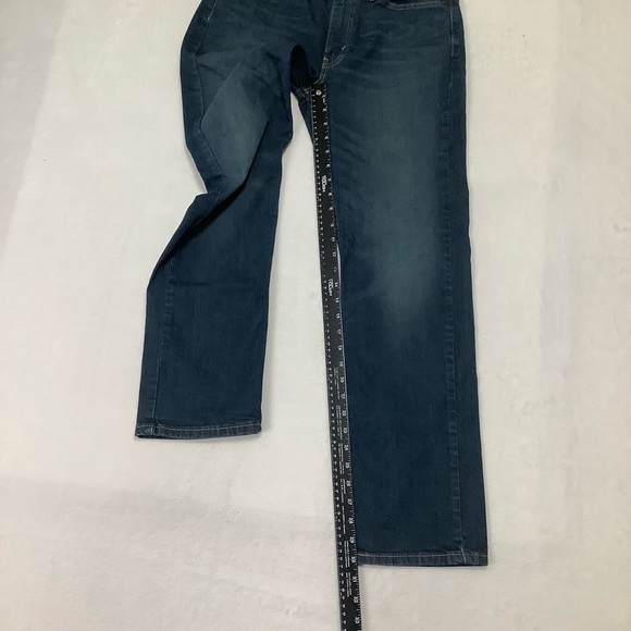 Levi’s 514 Straight Fit Jeans Sz 30W 30L Dark Blue Wash - Picture 4 of 7